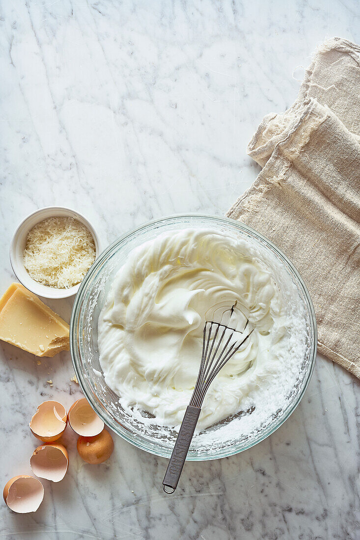 Ingredients for cheese soufflé