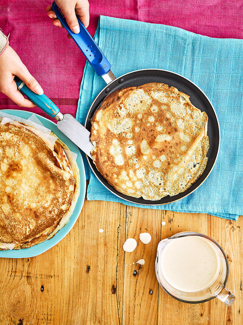 Klassische Pfannkuchen