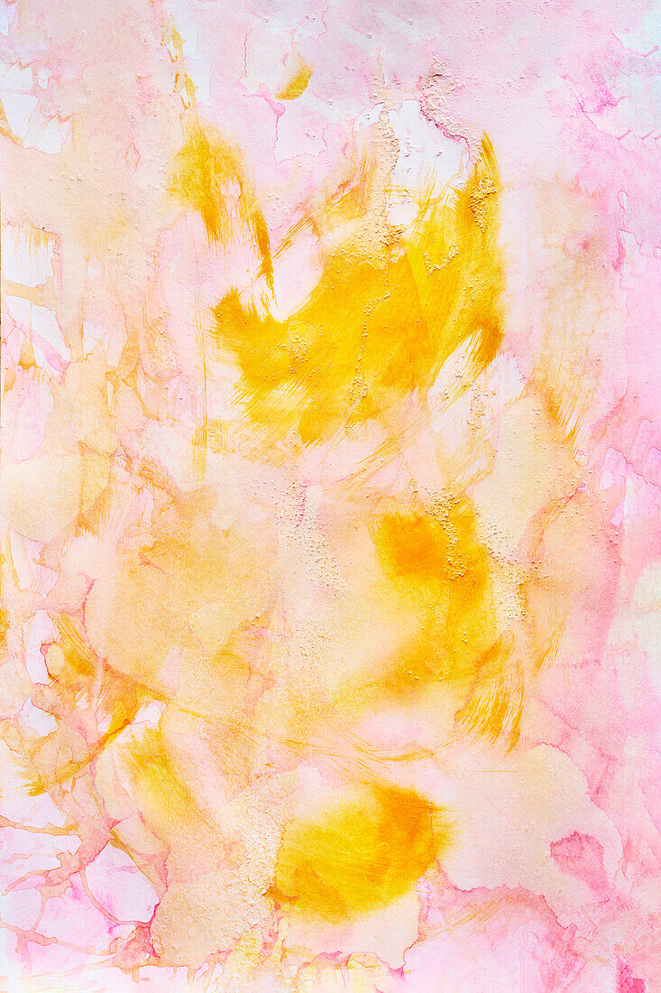Pink and yellow dyed background