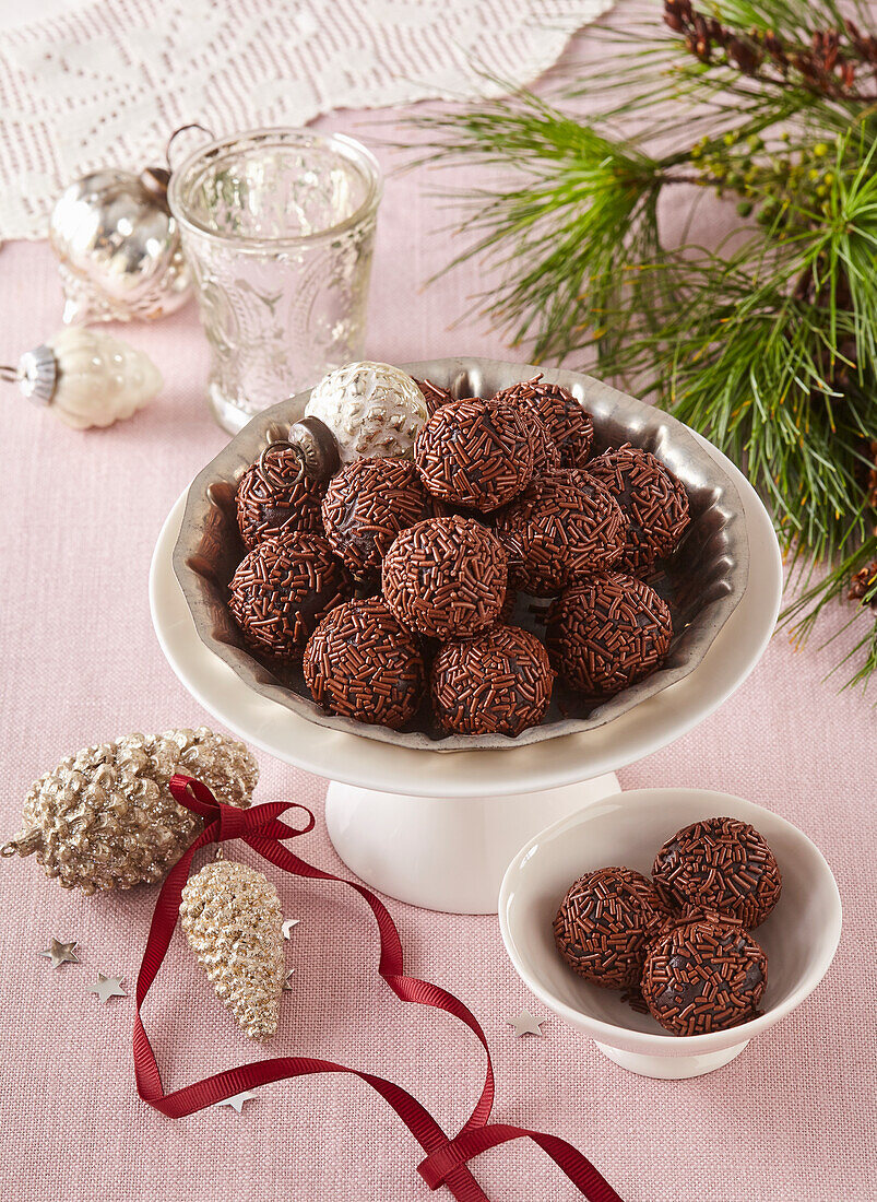 Chocolate rum balls