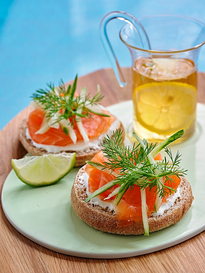 Tartine mit Lachs