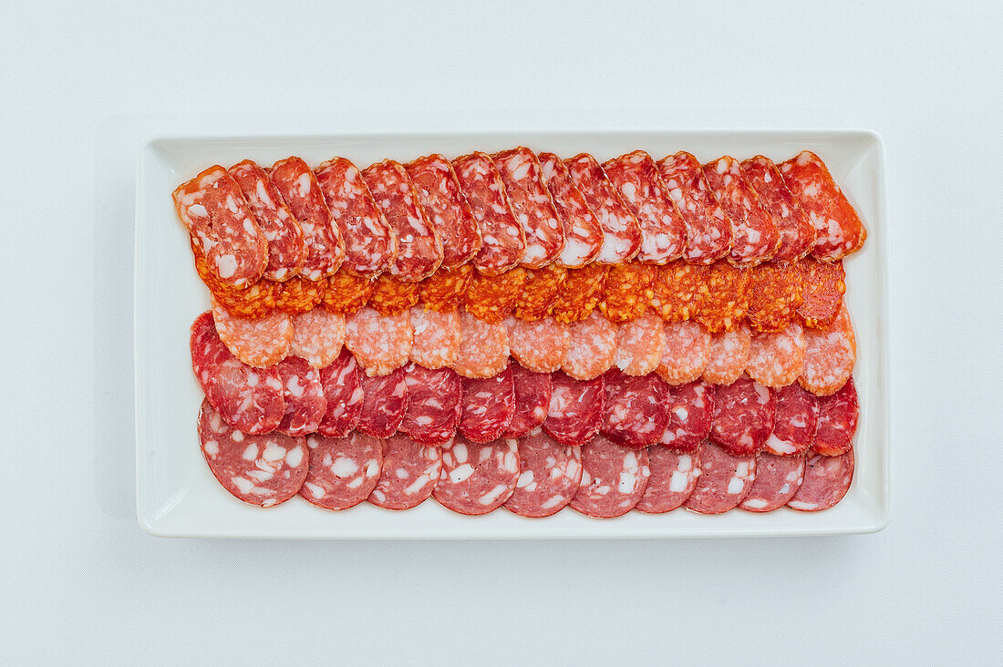 Platter with various cold cuts