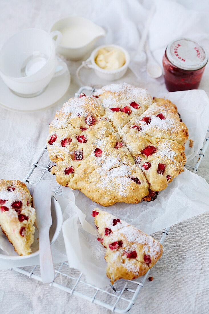 Strawberry bliss scones