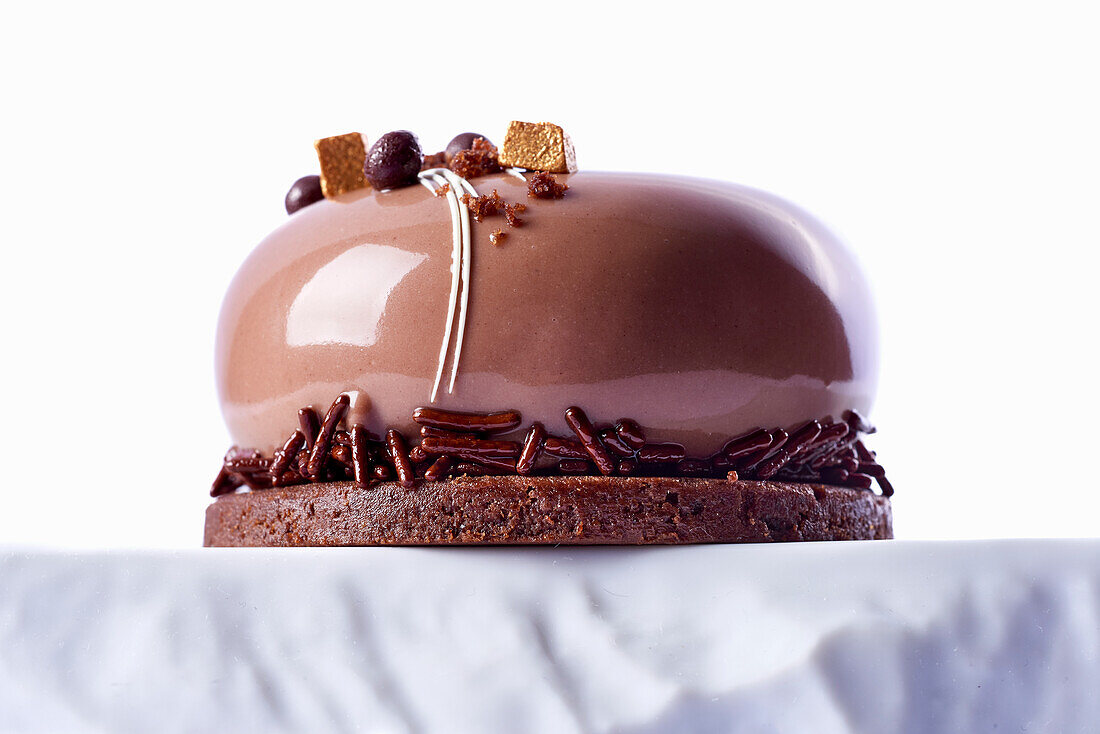 Schokoladen-Mirror-Glaze-Cake