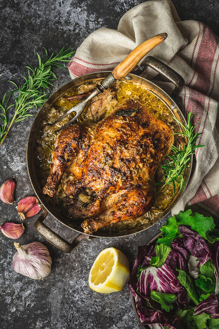 Whole braised chicken with sauce