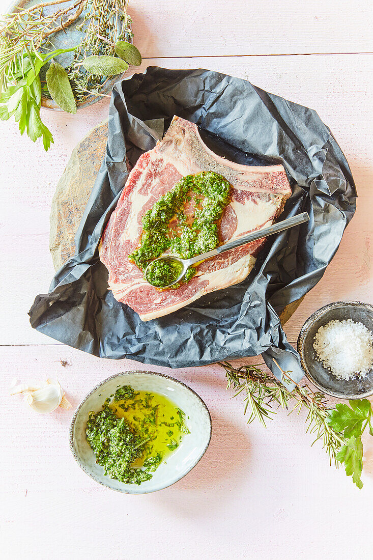 Herb marinade for meat