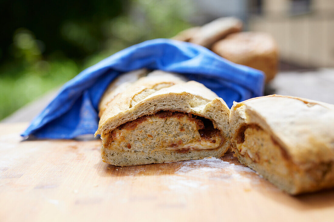 Gestrudeltes Partybrot