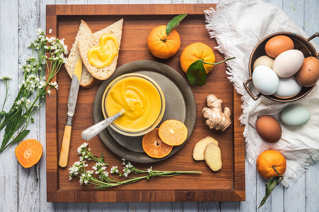 Jar of Orange curd