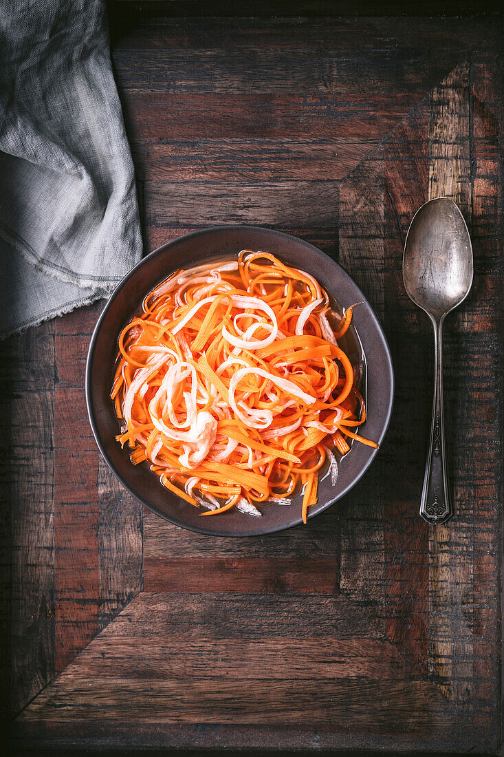 Pickled carrots and daikon (Vietnam)