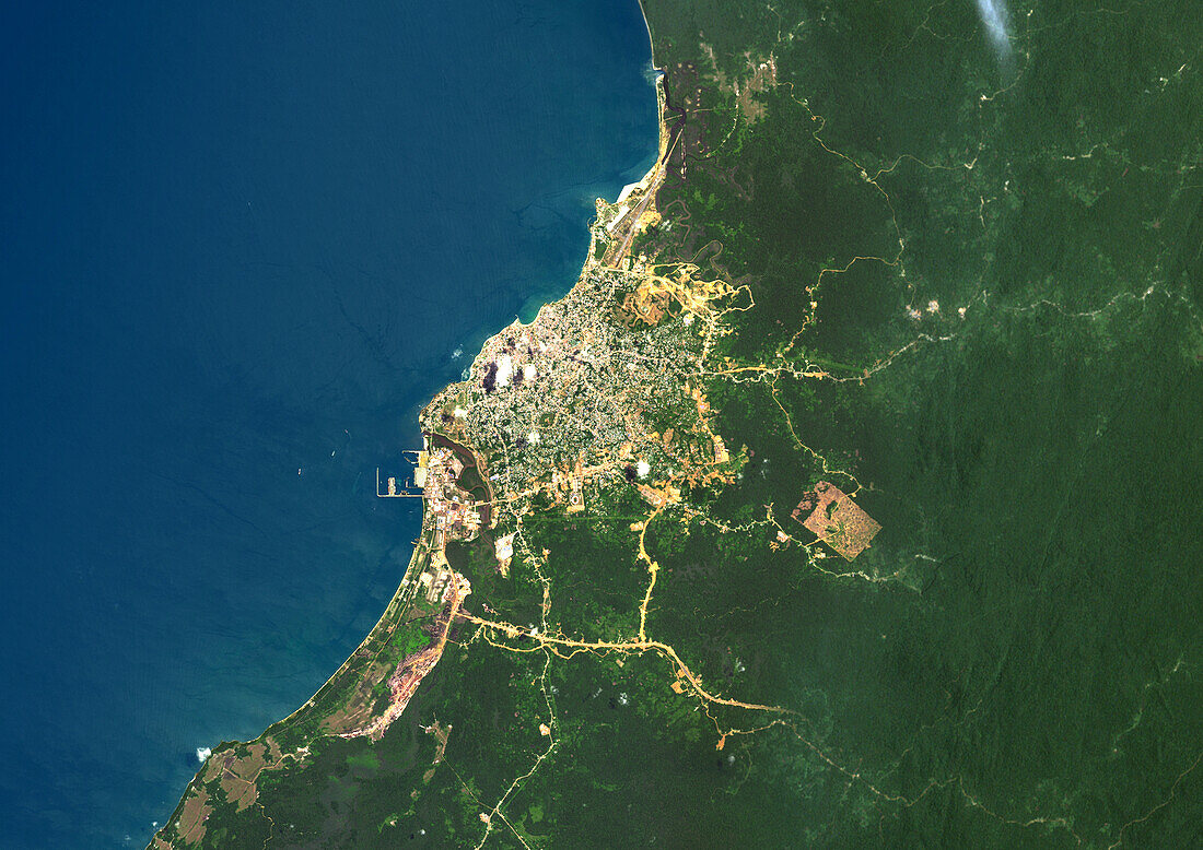 Bata, Equatorial Guinea, satellite image