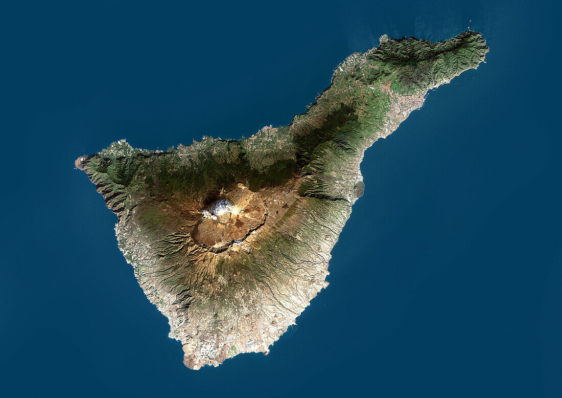 Tenerife, Santa Cruz de Tenerife, satellite image