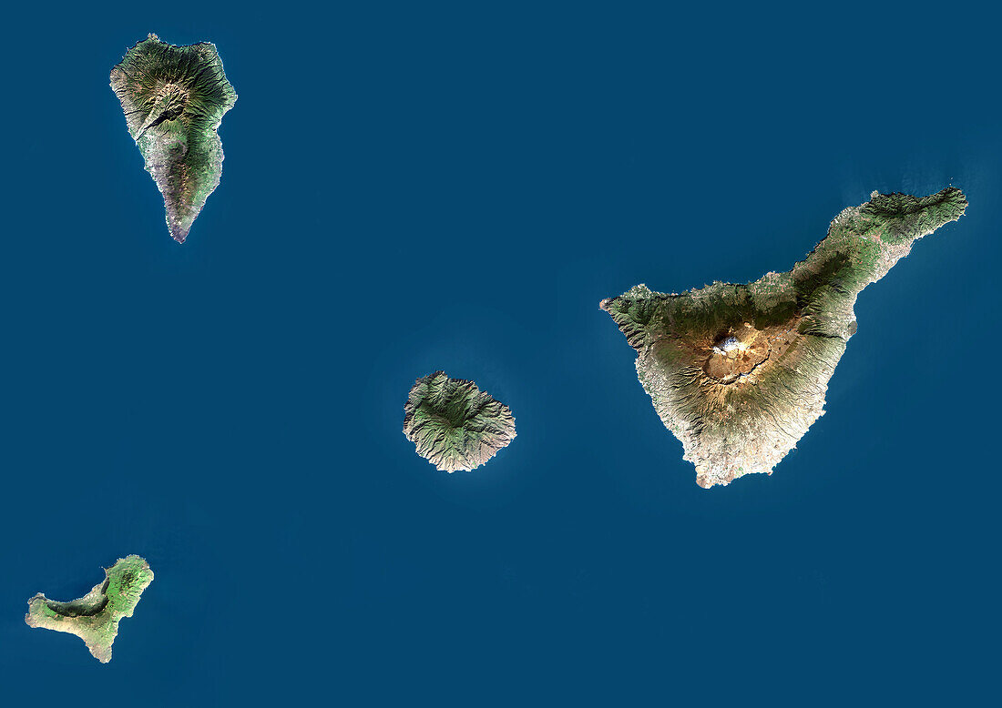 Santa Cruz de Tenerife, Canary Islands, satellite image