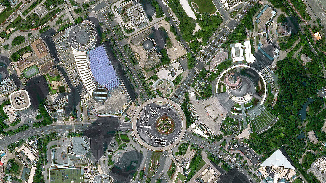 Shanghai, China, satellite image