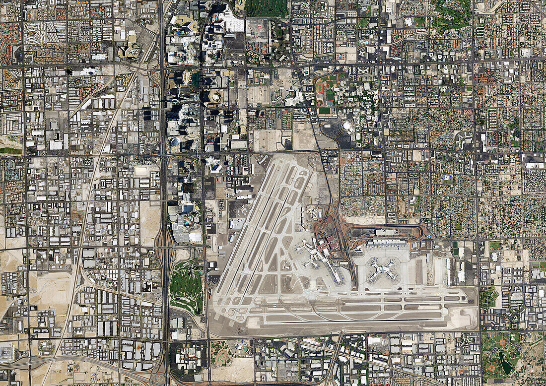 Las Vegas, Nevada, USA, satellite image