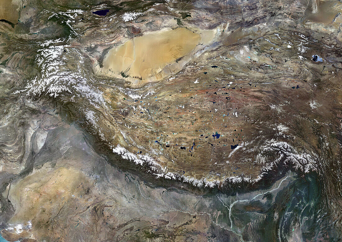 Himalayas, satellite image