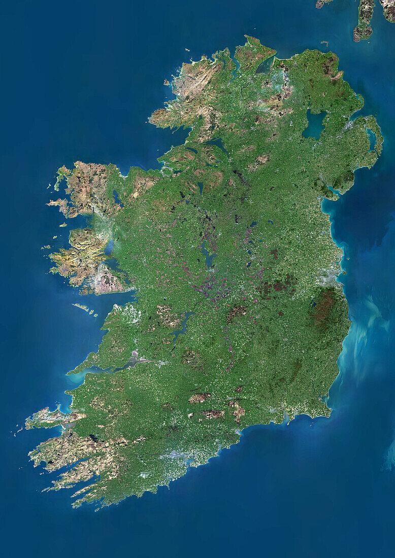 Ireland, satellite image