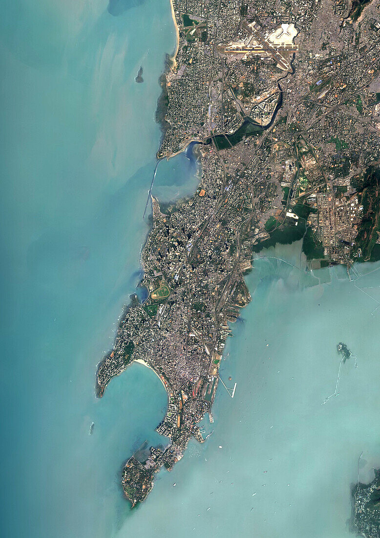 Mumbai, India, satellite image