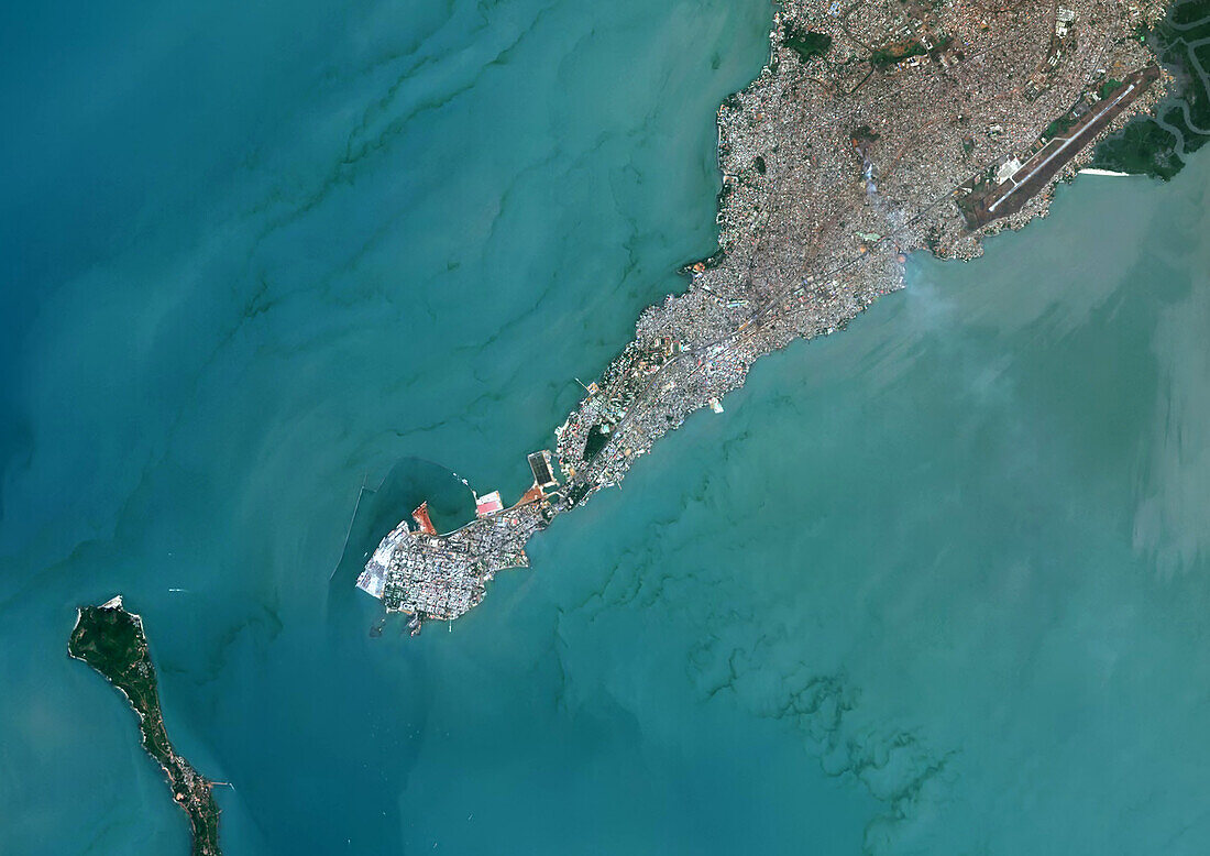 Conakry, Guinea, satellite image
