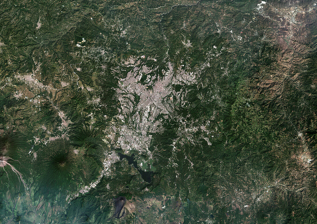 Guatemala City, Guatemala, satellite image