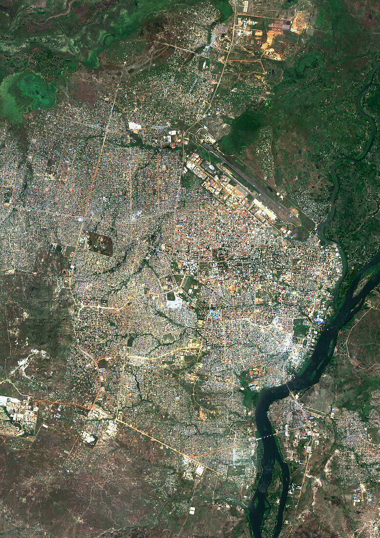 Juba, South Sudan, satellite image