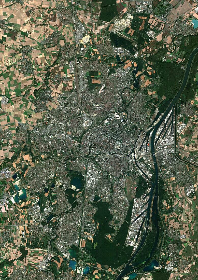 Strasbourg, France, satellite image