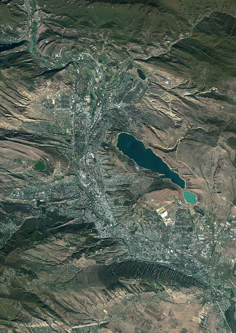 Tbilisi, Georgia, satellite image