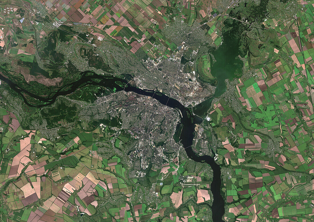Dnipropetrovsk, Ukraine, satellite image