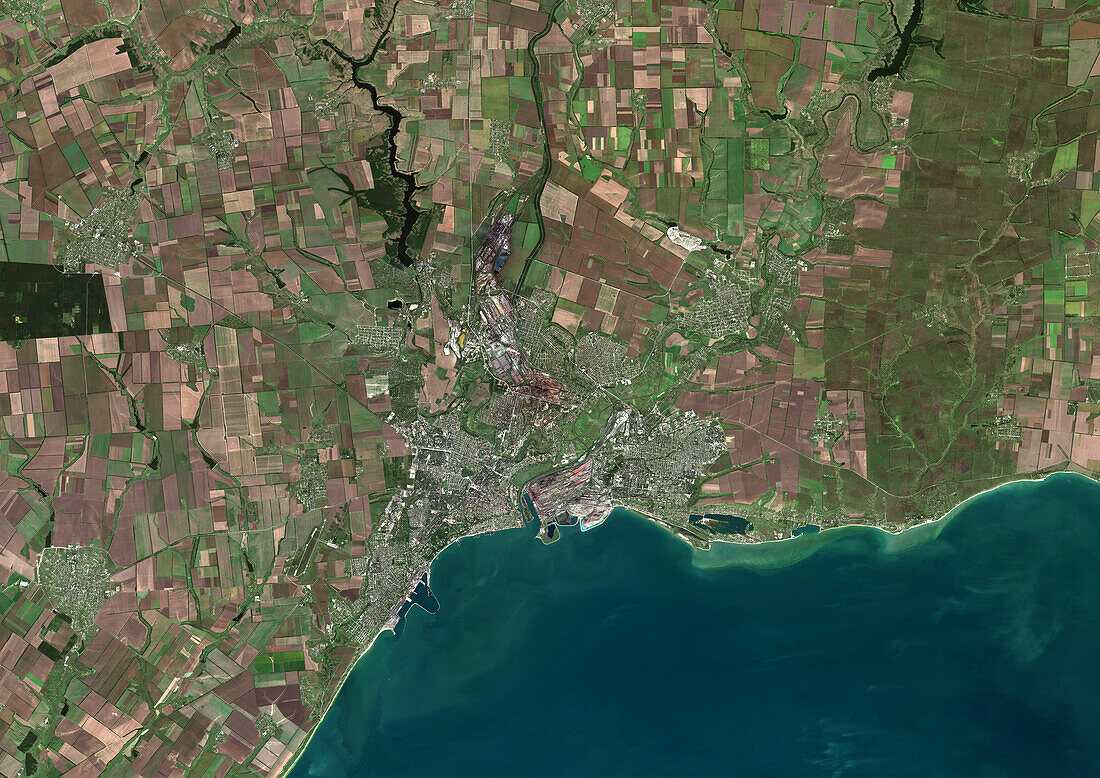 Mariupol, Ukraine, satellite image