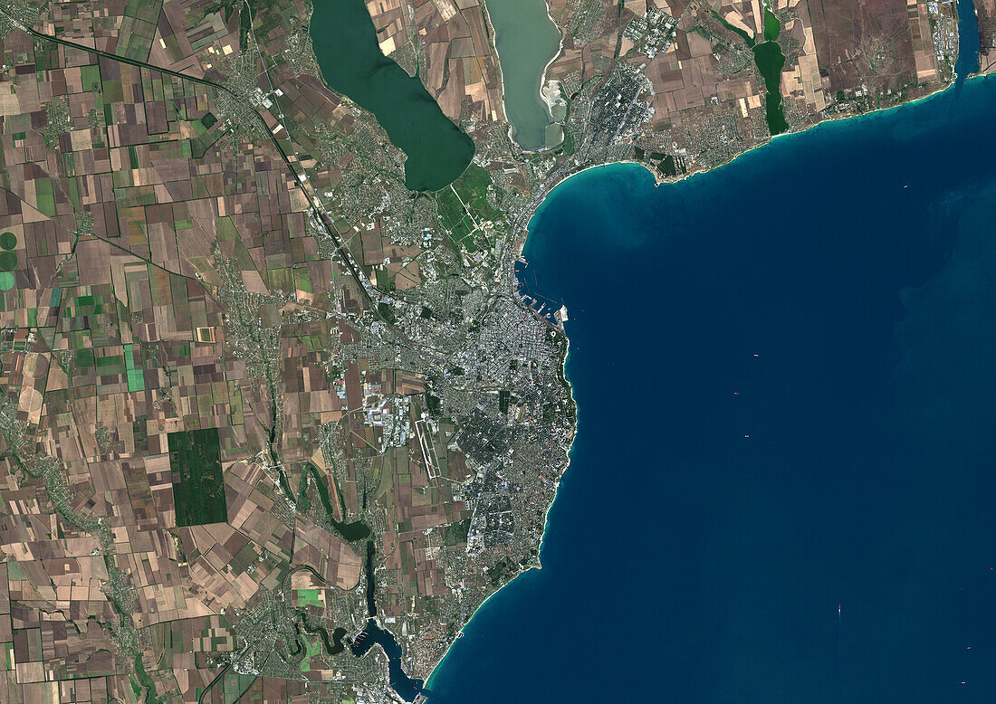 Odessa, Ukraine, satellite image