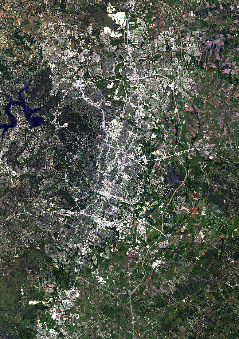 Austin, Texas, USA, satellite image