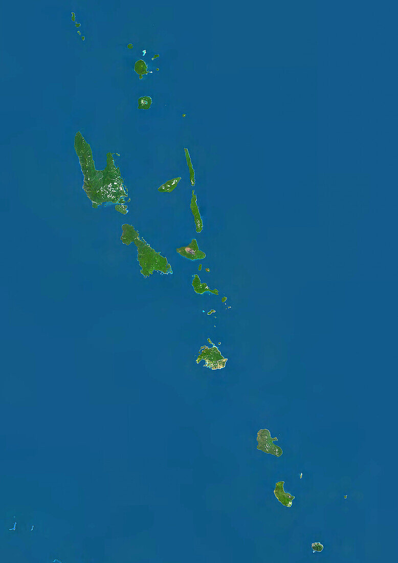 Vanuatu, satellite image