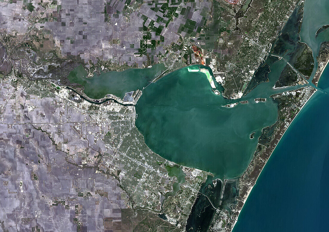 Corpus Christi, Texas, USA, satellite image
