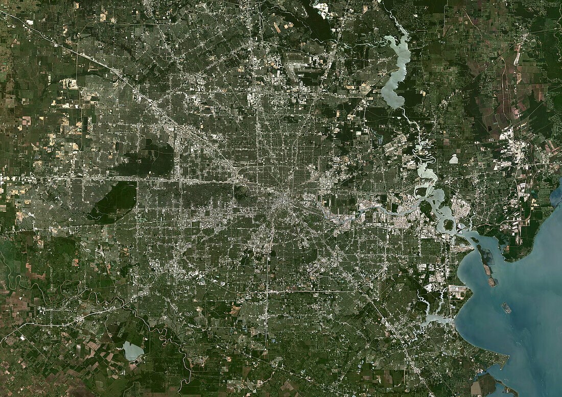 Houston, Texas, USA, satellite image