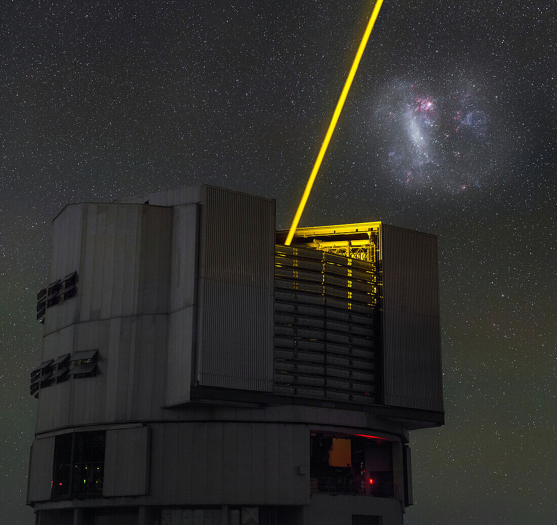 Laser guide star, VLT, Chile