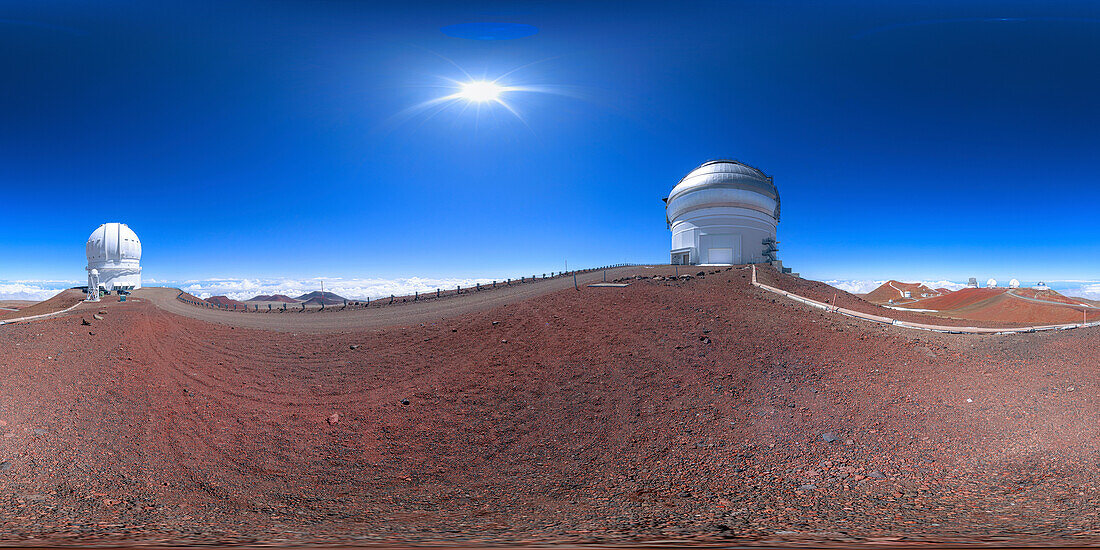 Gemini North and CFHT observatories, Mauna Kea, Hawaii