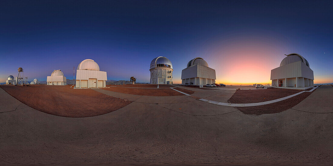 Telescopes on Cerro Tololo, Chile