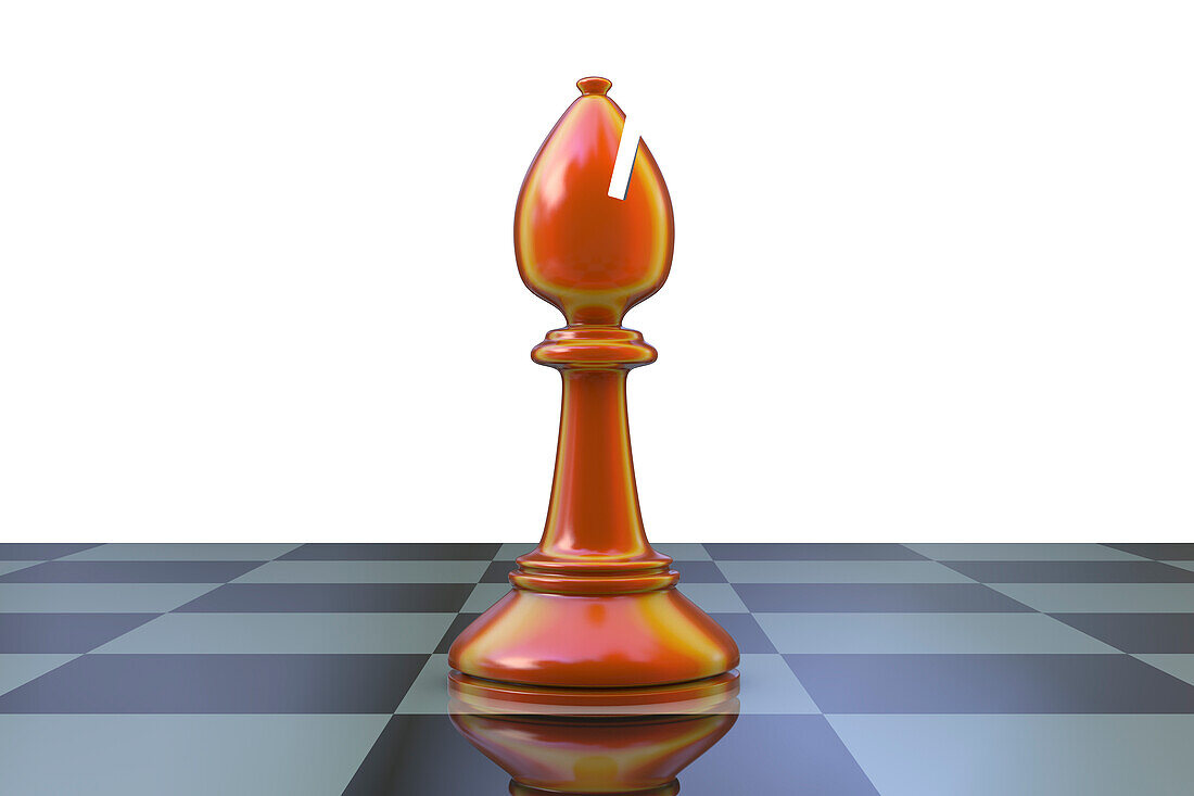 Chess bishop, illustration