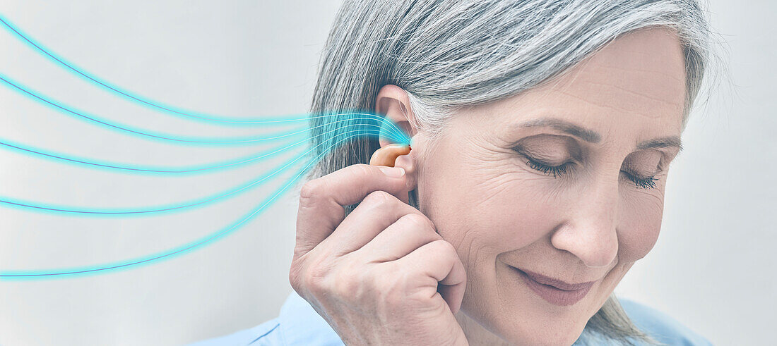 Hearing problems, conceptual image