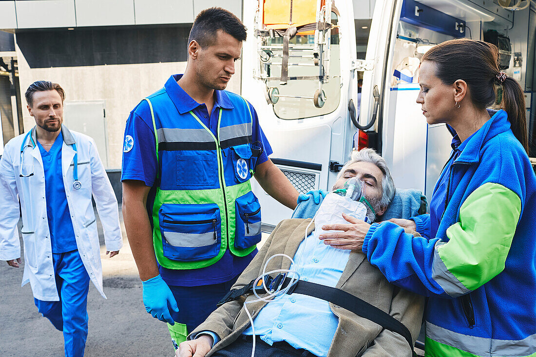 Paramedics with patient
