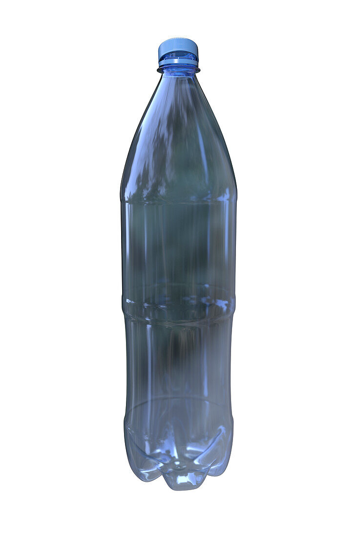Empty plastic bottle, illustration