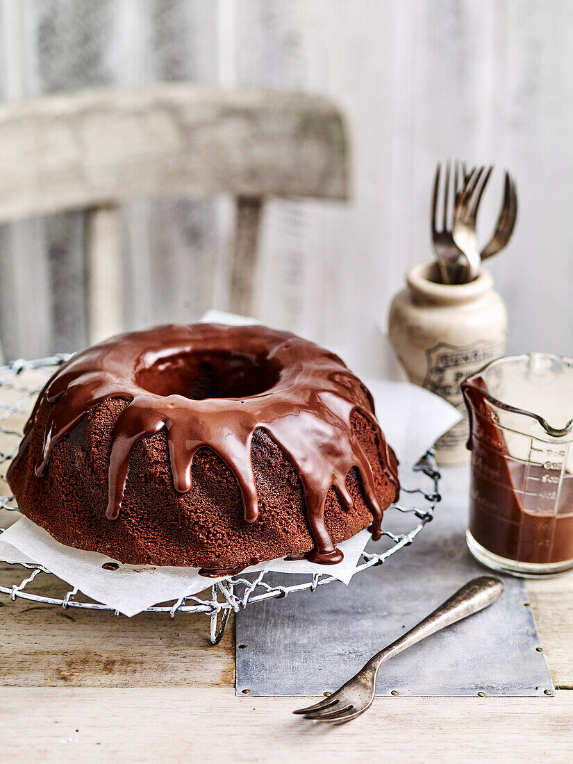 Chocolate sour cream cake