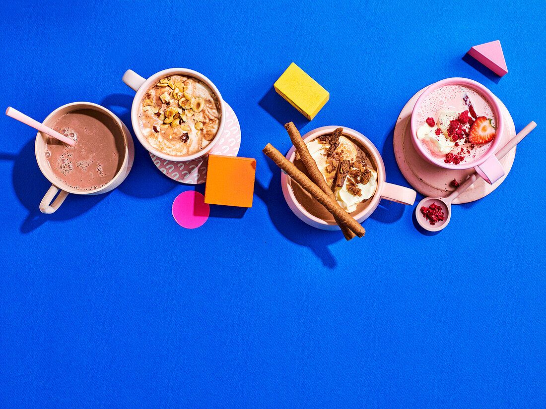 Hot Choc - klassic, with hazelnut, with caramel, with strawberries