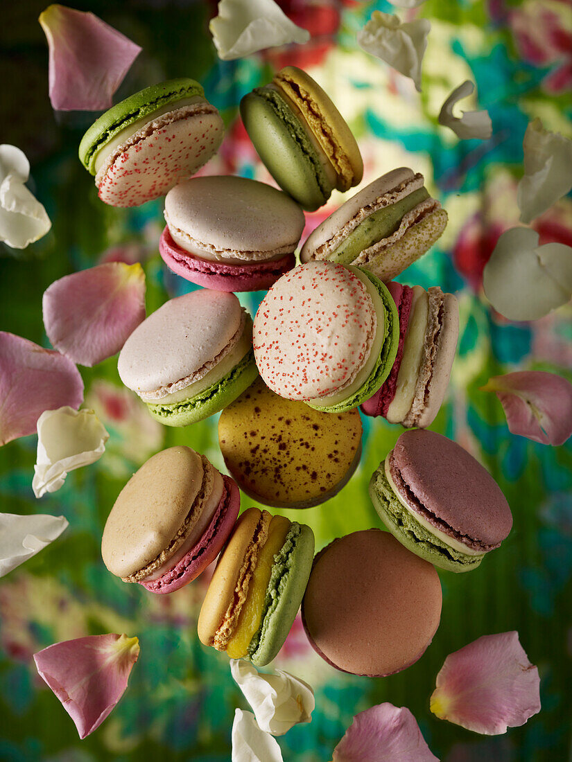 Bunte Macarons