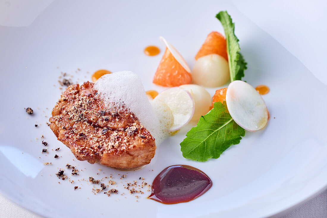 Sweetbreads with grapefruit
