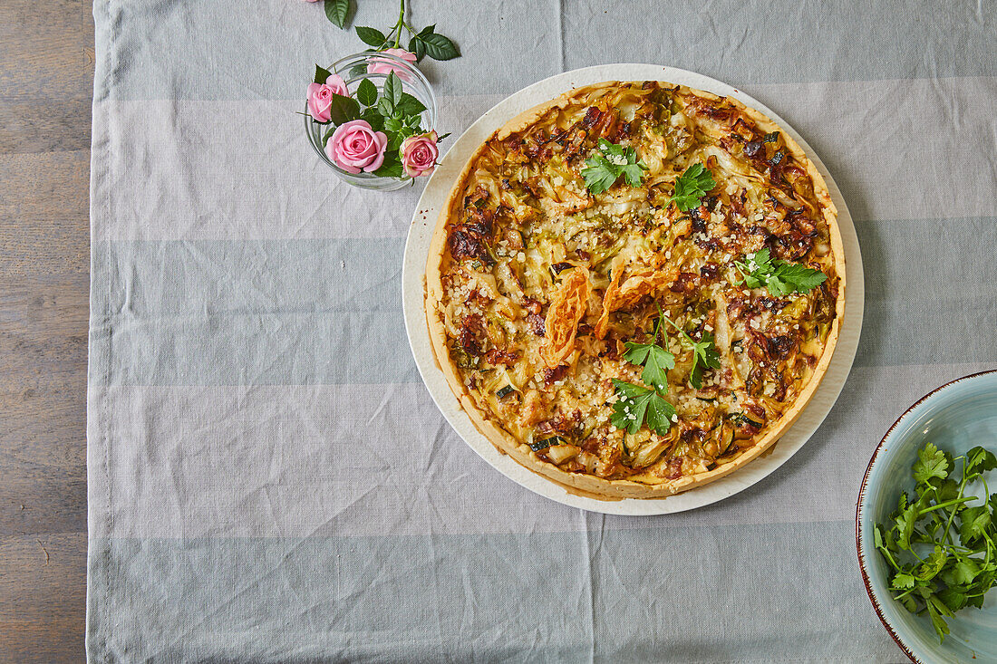 Leek Pancetta Tart