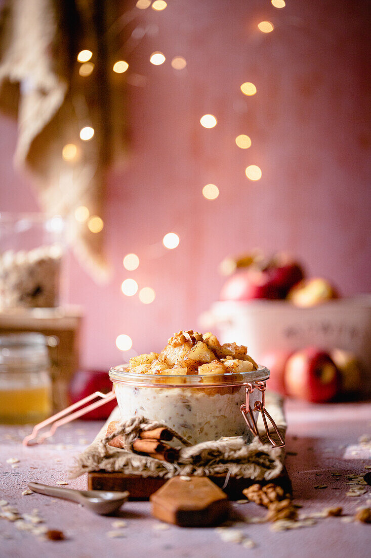 Zimt-Apfel-Porridge