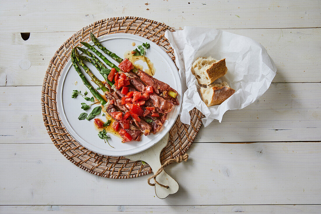 Asparagus with Parma ham