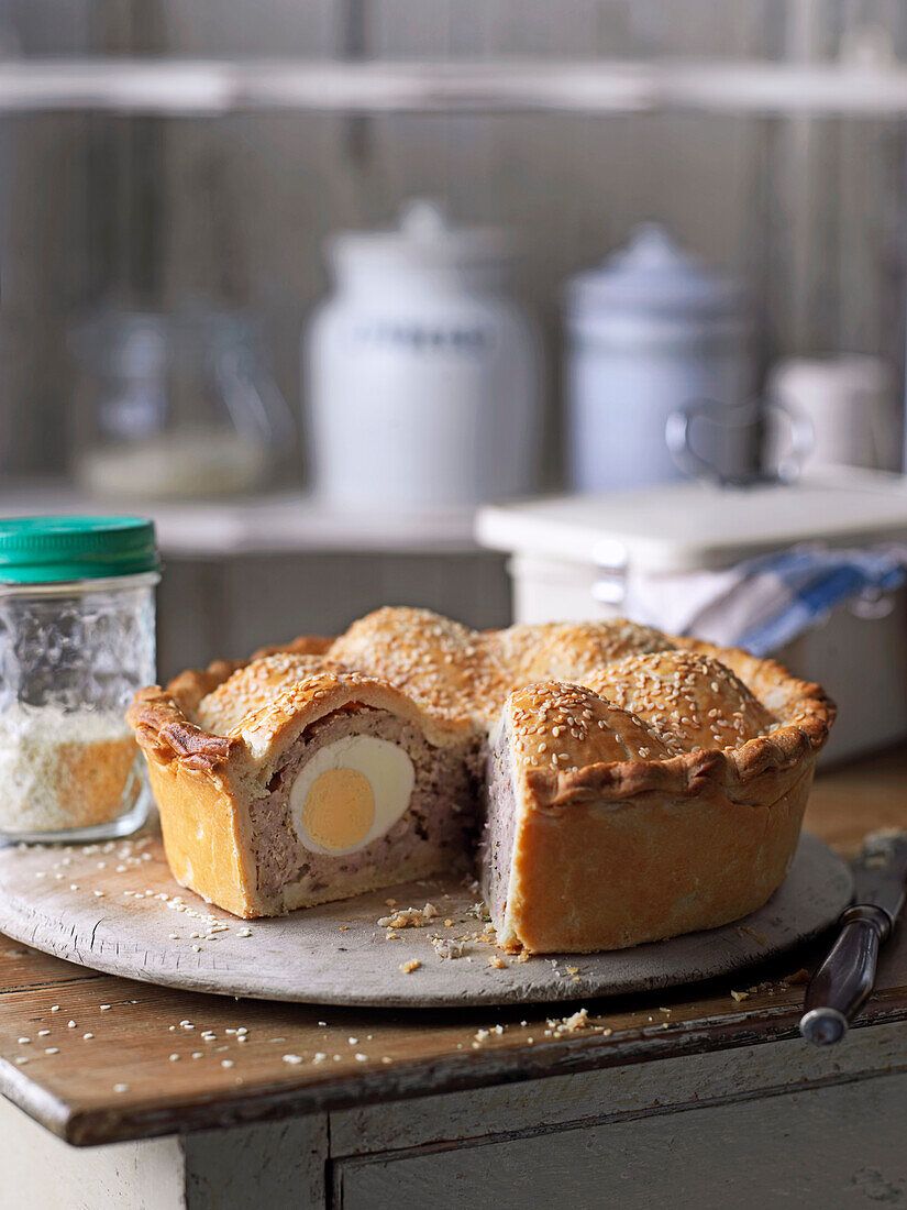 Scotch egg pie