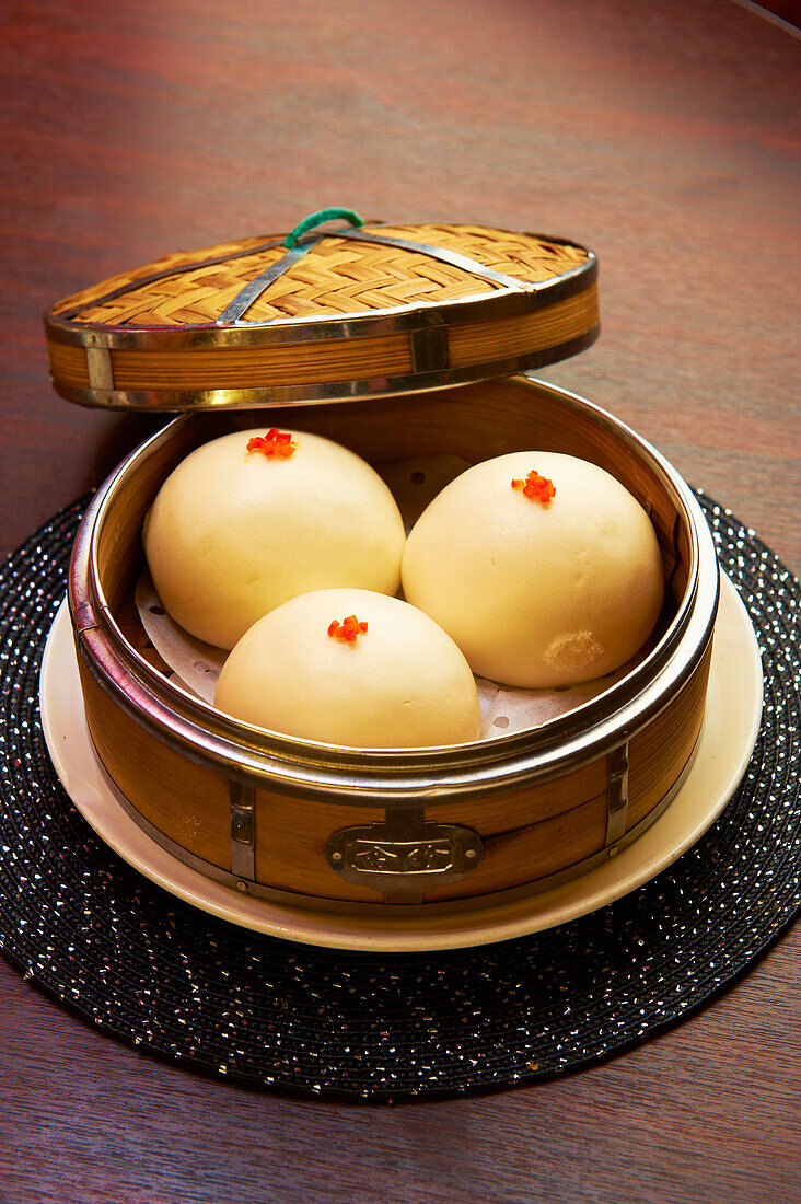 Chinese Pork Buns - steamed buns with pork filling