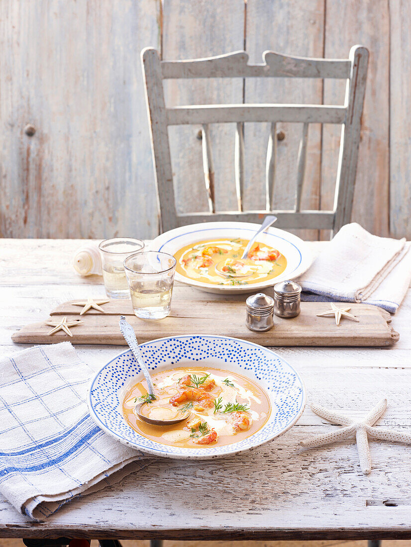 Shrimp Brandy Soup